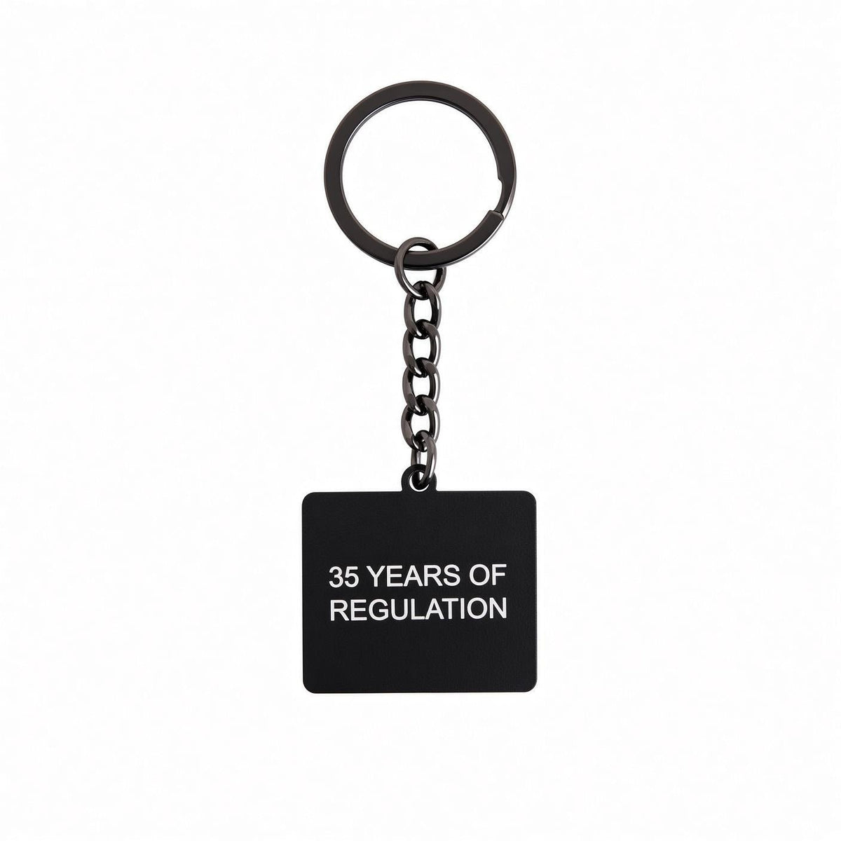 REGULATION 35 Birthday Retro Logo Keyring from REGULATION.