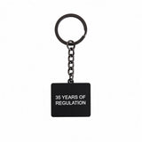 REGULATION 35 Birthday Retro Logo Keyring from REGULATION.