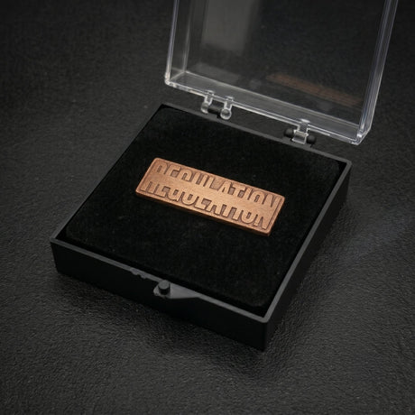 REGULATION Bronze Member Logo Pin from REGULATION.