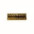 REGULATION Collectors Logo Pin, Gold, No. 004 from REGULATION.