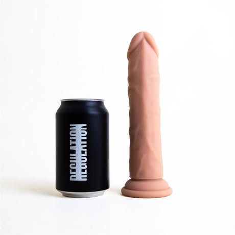 REGULATION Realisms, Vac-U-Lock Suction Cup Dildo, 7", Flesh from REGULATION.