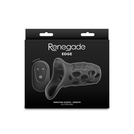 Renegade Edge Vibrating Penis Sleeve with Remote from Renegade.