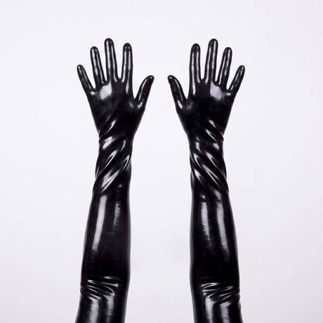 Rubber Elbow Length Gloves, Black from REGULATION.