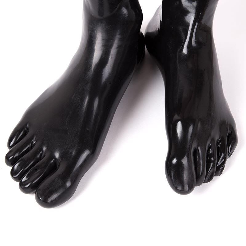 Rubber Toe Socks, Black