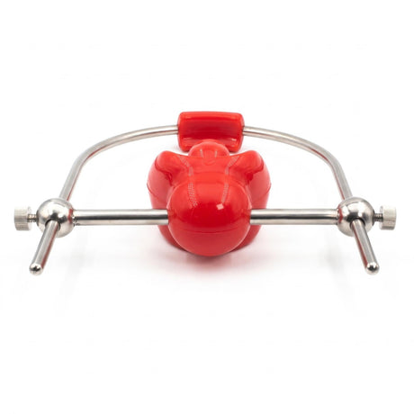 Silencilicone Ultra Restrictive Ball Gag Air with Steel Strap, Red from Silencilicone.