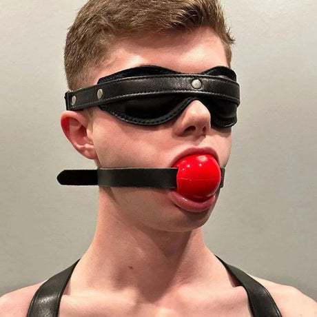 Silencilicone Ultra Restrictive Ball Gag with Leather Strap from Silencilicone.