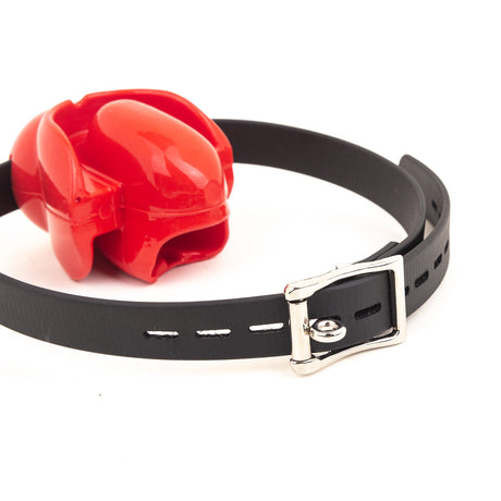 Silencilicone Ultra Restrictive Ball Gag with Leather Strap from Silencilicone.