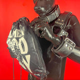 "Sitting Dog", PVC Drawstring Bag from James Newland Illustration.