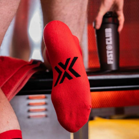 Skater Socks, FIST, Red/Black from BOXER Barcelona.