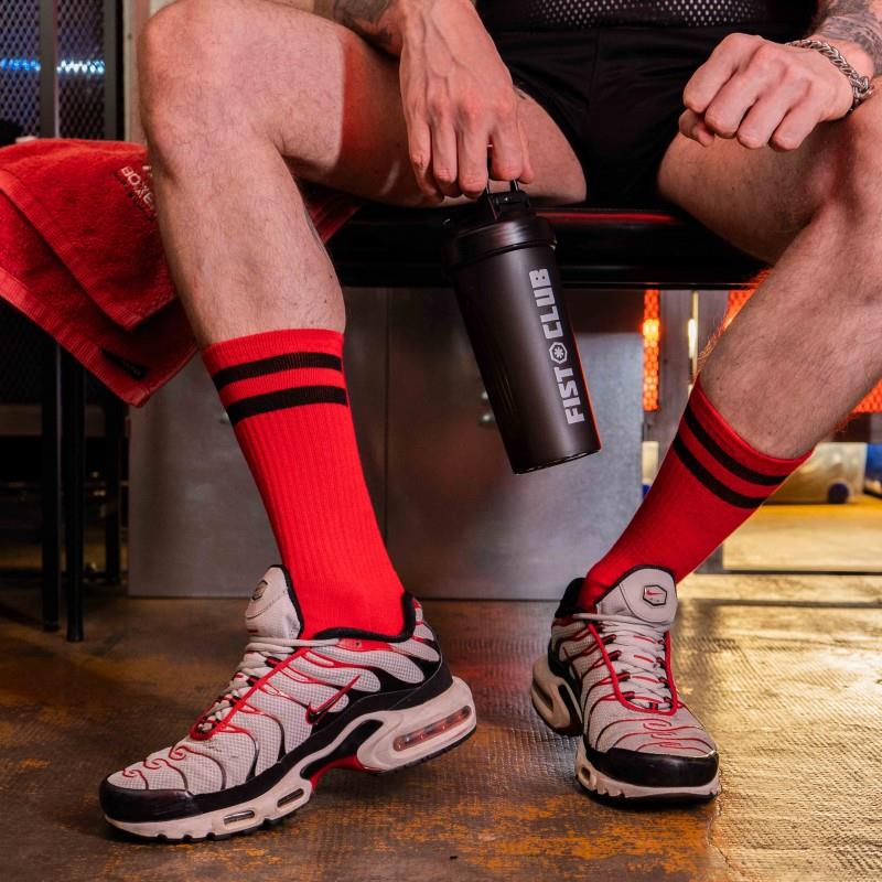 Skater Socks, FIST, Red/Black from BOXER Barcelona.