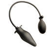 Smooth Black Latex Inflatable Plug from REGULATION.