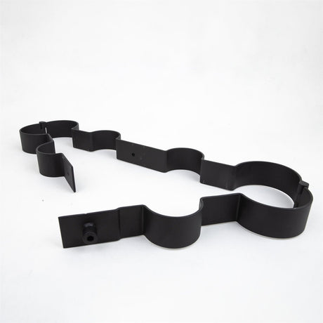 Steel wrist to ankle spreader, Black from Fetters.