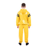 Striped Vinyl Tracksuit, Yellow/Black PVC from REGULATION.