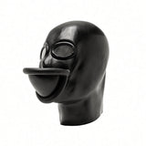 Masque d'urinoir en caoutchouc, noir, taille 41