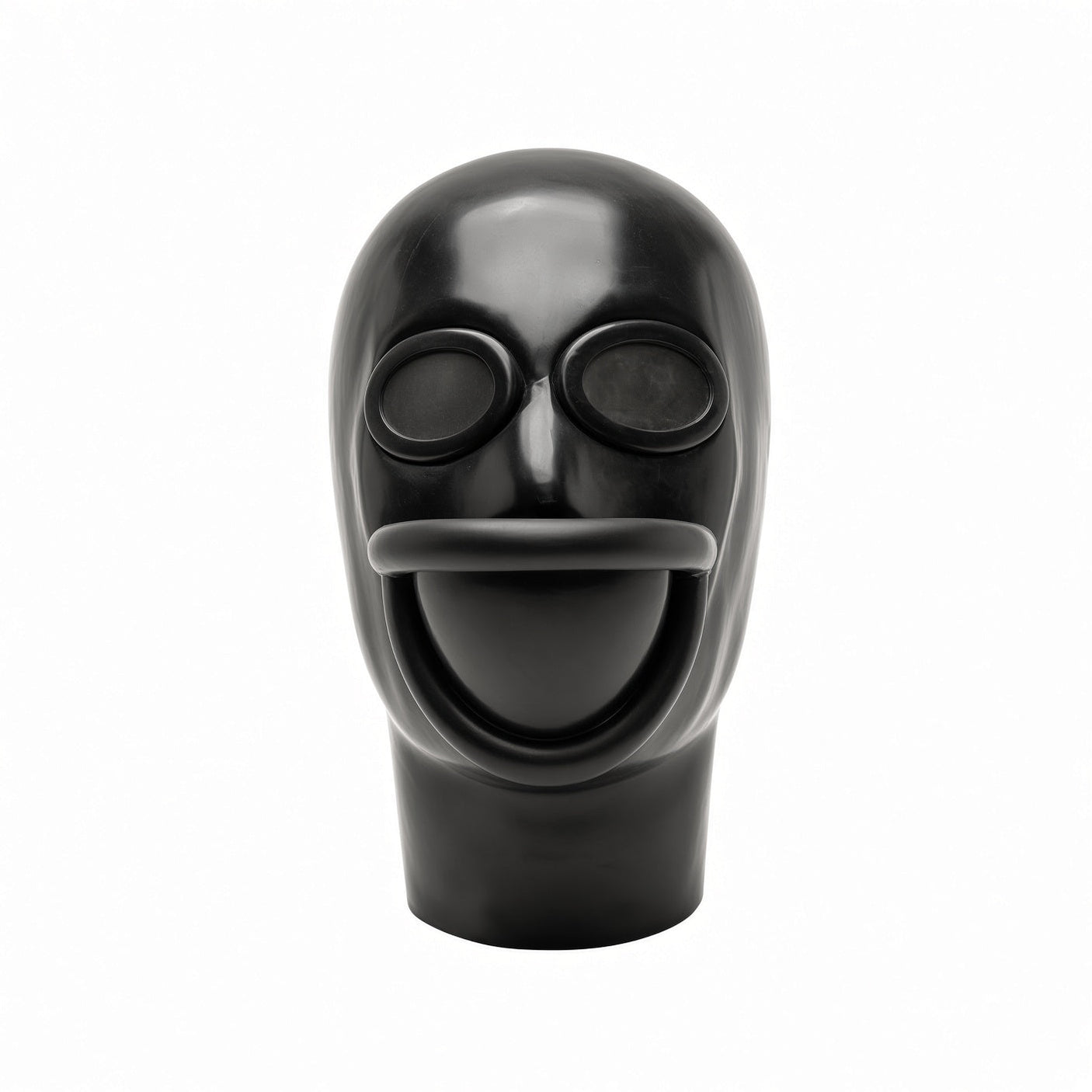 Studio Gum Heavy Rubber Urinal Mask, Black, Size 41 from Studio Gum.