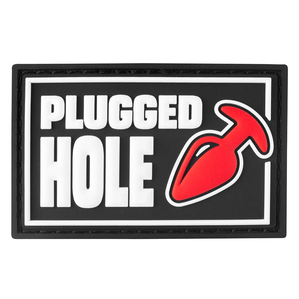 Velcro Fetish Tag, PLUGGED HOLE from Fuck & Fist.