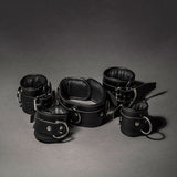 5 Piece Piped Leather Restraint Set from Fetters.