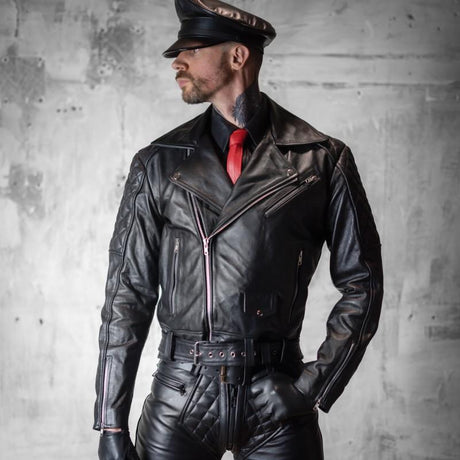 BOXER Berlin 101 Leather Biker Jacket from Boxer Barcelona.