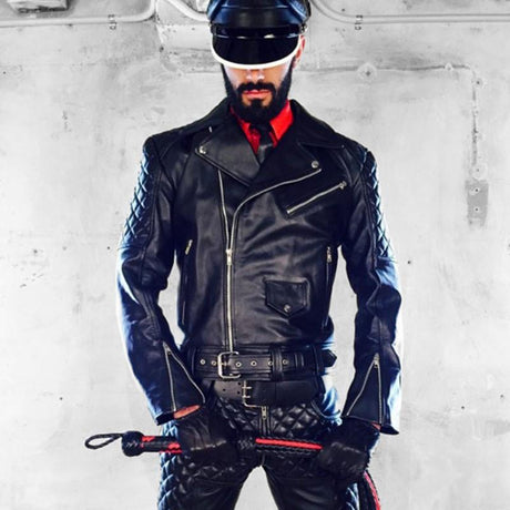 BOXER Berlin 101 Leather Biker Jacket from Boxer Barcelona.