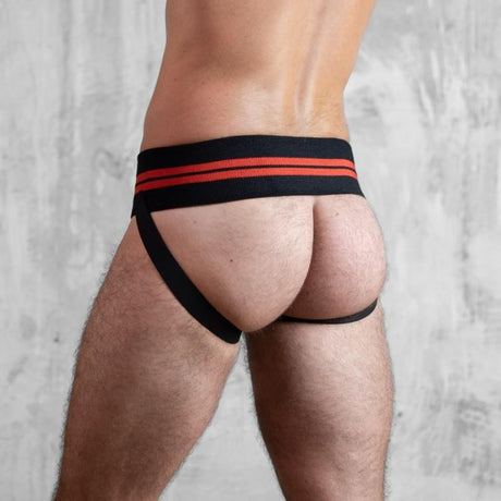 BOXER Mega Jock, Black/Red from Boxer Barcelona.