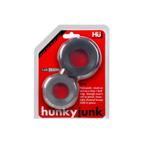 COG, 2 Pack Cockring, Tar/Stone from HunkyJunk.