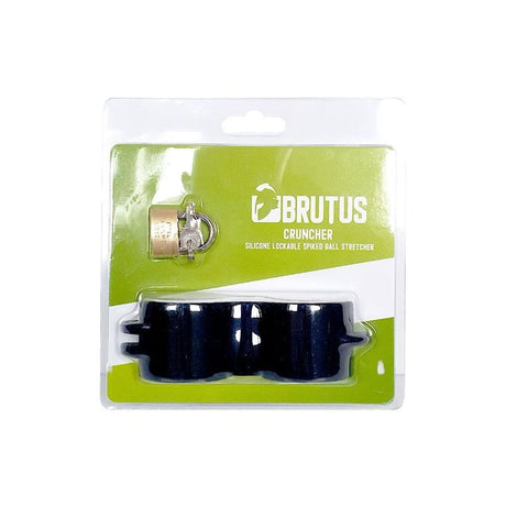 Cruncher, Silicone Lockable Spiked Ball Stretcher from Brutus.