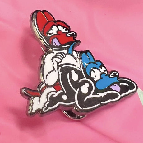 Dog Butt Snif Enamel Pin from James Newland Illustration.