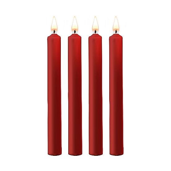 Dripping Paraffin Wax Candles, Red from Ouch!.