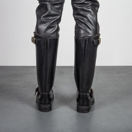 Embossy Leather Biker Boots from Embossy.