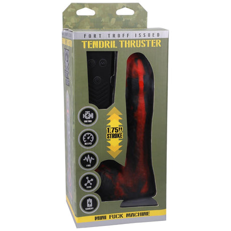 Fort Troff Tendril Thruster, Mini Fuck Machine, Rechargeable Silicone with Remote, Red from Fort Troff.