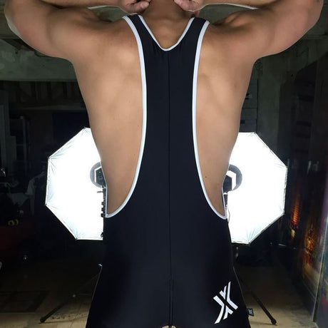 Fuckbody Wrestling Suit, Black/White from BOXER Barcelona.