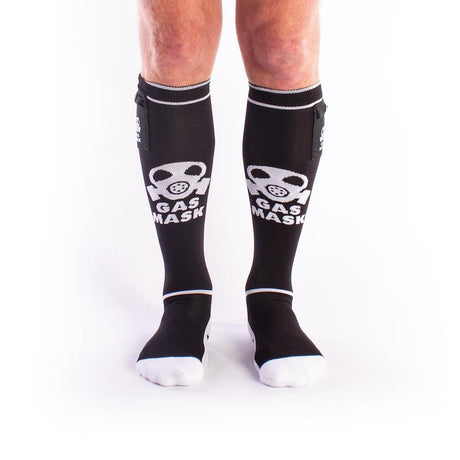 Gas Mask Party Socks with Pockets from Brutus.