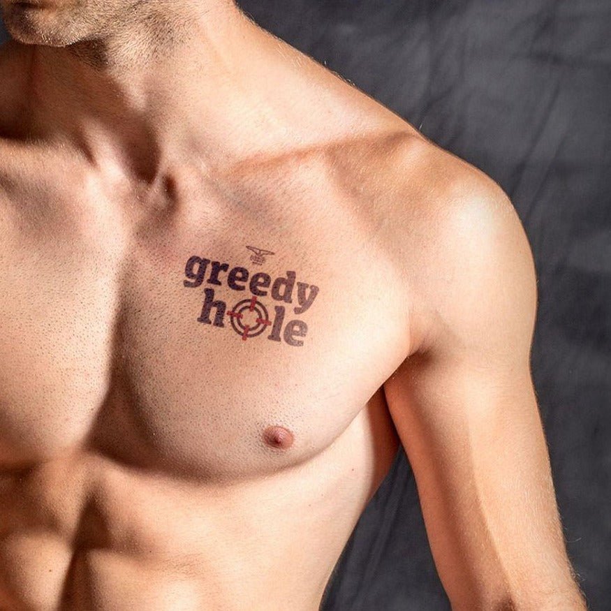 Greedy Hole, Temporary Tattoo from Mister B.