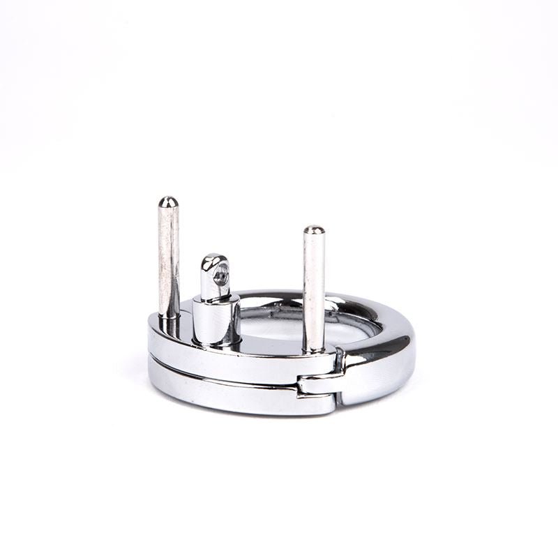 Large Metal Chastity, 3 Rings set from REGULATION.