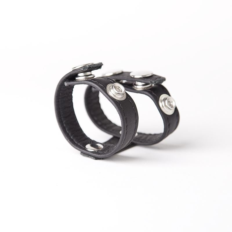 Leather Double Cock and Ball Strap from Fetters.