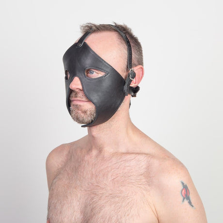 Leather Face Cover - Eyes from Fetters.