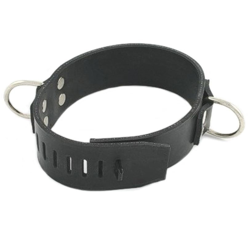 Leather Slot Bondage Collar from Fetters.