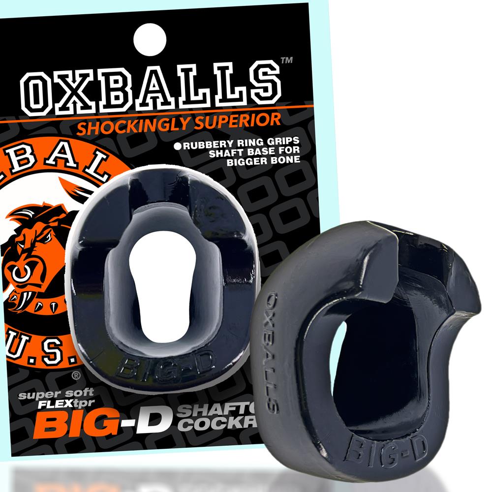 OXBALLS Big-D, Shaft Grip Cockring, Black from Oxballs.