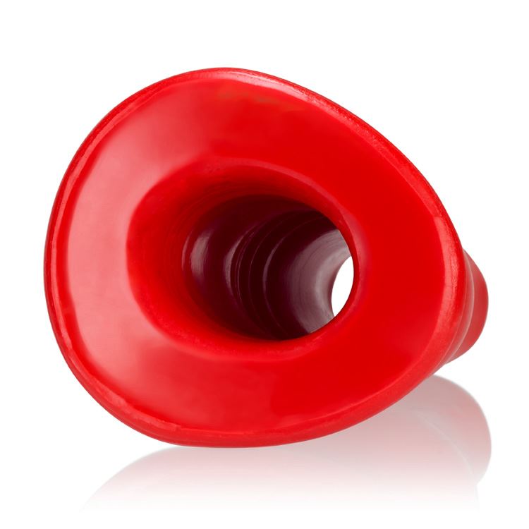 OXBALLS Pig Hole Deep, Tunnel Plug, Red, Large | Oxballs REGULATION OXBALLS Pig Hole Deep, Tunnel Plug, Red, Large | Oxballs REGULATION