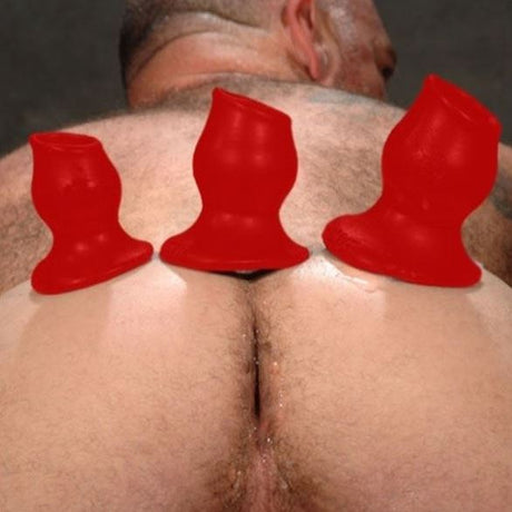 OXBALLS Pig Hole, Tunnel Butt Plug, Red from Oxballs.