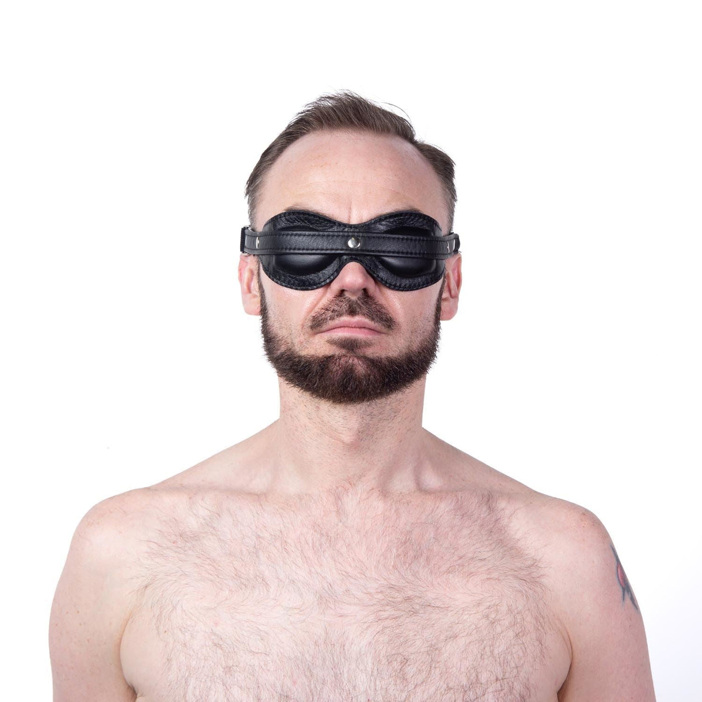 Padded Blindfold, Leather from Mr S Leather.