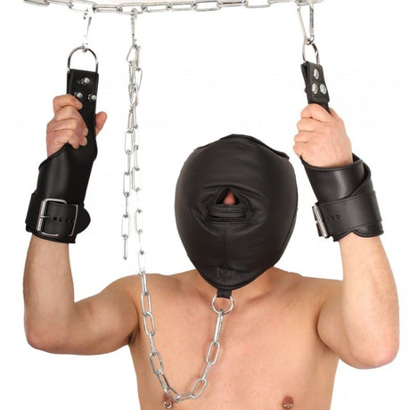 Padded Leather Sensor Mask from The Red.