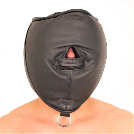 Padded Leather Sensor Mask from The Red.