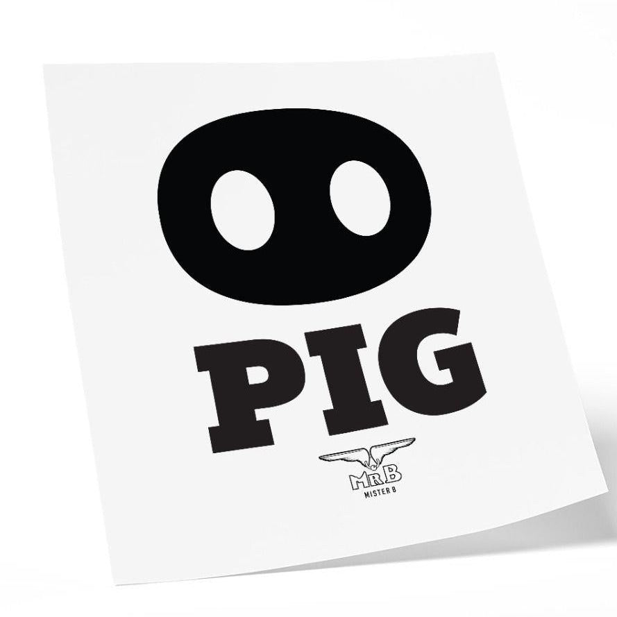 Pig, Temporary Tattoo from Mister B.