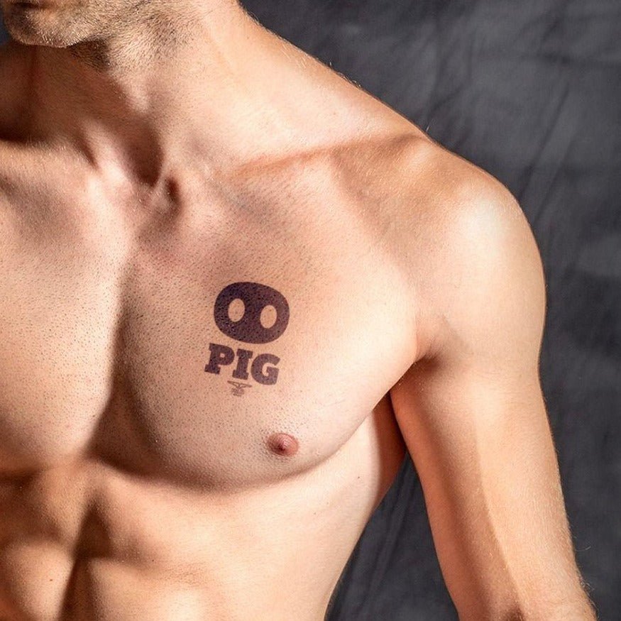 Pig, Temporary Tattoo from Mister B.