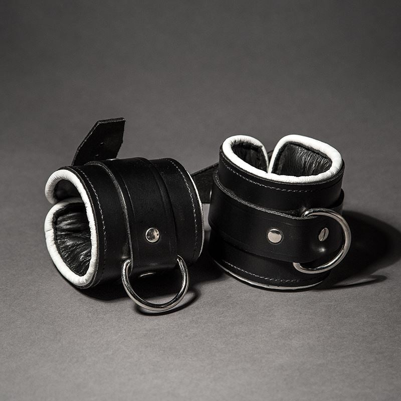 Piped Leather Ankle Cuffs from Fetters.