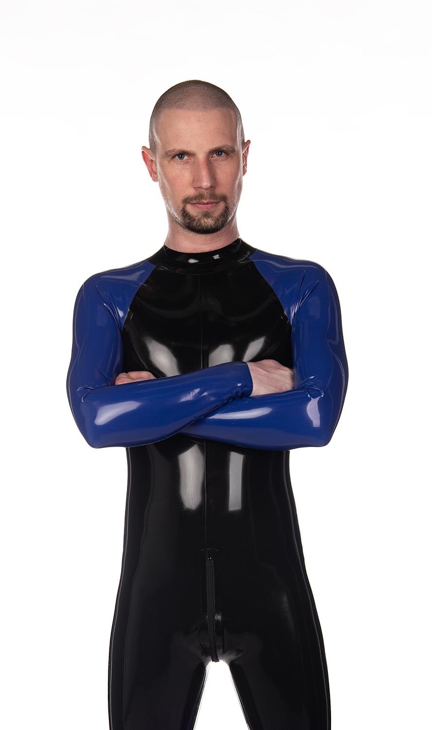 Reach Catsuit, Black/Royal Blue from REGULATION.