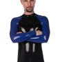 Reach Catsuit, Black/Royal Blue