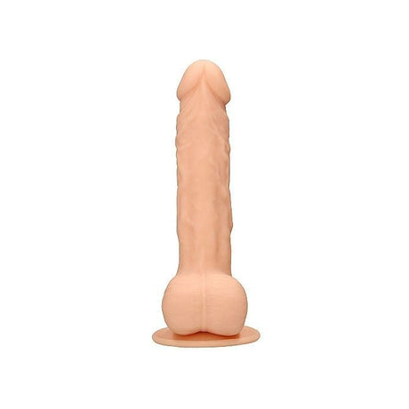 Realrock Silicone Dildo with Balls, 8.5", Dual Density, Flesh from Realrock.