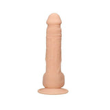Realrock Silicone Dildo with Balls, 9.5", Dual Density, Flesh from Realrock.
